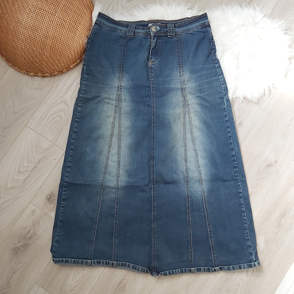 Maxi Denim y2k skirt